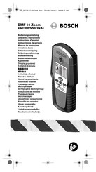 Bosch DMF 10 Zoom PROFESSIONAL Instructions D'emploi