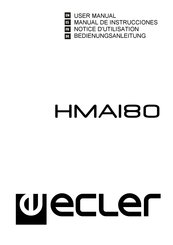 Ecler HMA180 Notice D'utilisation