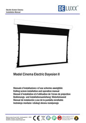 DE LUXX Cinema Electric Dayvsion II Manuel D'installation Et D'utilisation