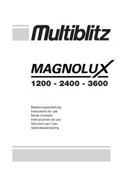 Multiblitz MAGNOLUX 2400 Mode D'emploi