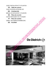 De Dietrich DTE1197X Guide D'installation Et D'utilisation