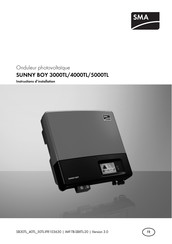 SMA Solar Technology SUNNY BOY 3000TL Instructions D'installation