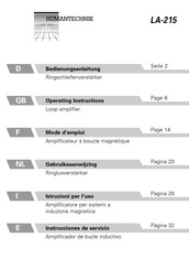 Humantechnik LA-215 Mode D'emploi