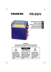 Sangean PR-D2/V Mode D'emploi