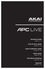 Akai Professional APC LIVE Guide D'utilisation Rapide