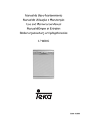 Teka LP 800 S Manuel D'emploi Et D'entretien