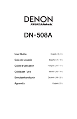 Denon Professional DN-508A Guide D'utilisation