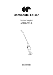 CONTINENTAL EDISON BST-805B Mode D'emploi