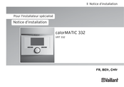 Vaillant VRT 332 Mode D'emploi