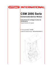 HYDAC International CSM2220-1-1-W/N/X60/O60-AS Instructions De Montage Et De Maintenance