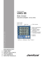 janitza UMG 96 Mode D'emploi