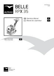 Altrad BELLE RPX 35/40 Manuel De L'opérateur