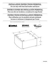 Whirlpool WHP1000S Instructions D'installation