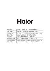 Haier HDSV985B Notice D'installation Et D'utilisation