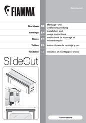 Fiamma SlideOut Instructions De Montage Et Mode D'emploi