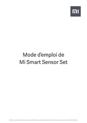 Xiaomi Mi MCCGQ01LM Mode D'emploi