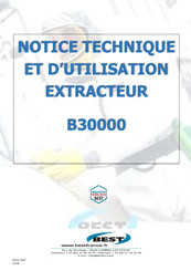 Best B30000 Notice Technique Et D'installation