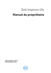 Dell Inspiron 13z 5323 Manuel Du Propriétaire