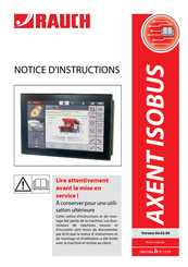 Rauch AXENT ISOBUS Notice D'instructions