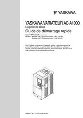 YASKAWA A1000 Guide De Démarrage Rapide