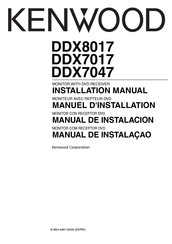 Kenwood DDX7047 Manuel D'installation