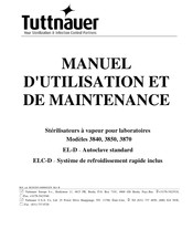 Tuttnauer 3870 Manuel D'utilisation Et De Maintenance