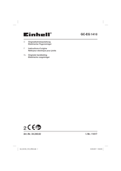 EINHELL GC-EG 1410 Instructions D'origine