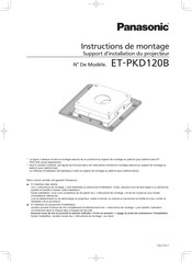 Panasonic ET-PKD120B Instructions De Montage