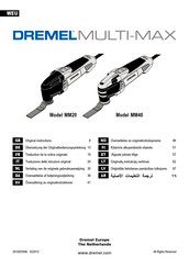 Dremel Multi-Max MM40 Traduction De La Notice Originale