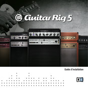 Native Instruments Guitar Rig 5 Guide D'installation
