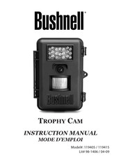Bushnell TROPHY CAM 119415 Mode D'emploi