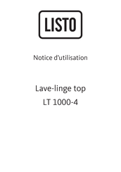 Listo LT 1000-4 Notice D'utilisation