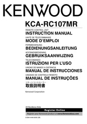 Kenwood KCA-RC107MR Mode D'emploi