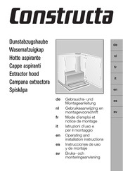 CONSTRUCTA CD50030 Mode D'emploi Et Notice De Montage