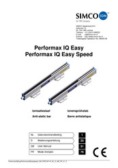 ITW SIMCO ION Performax IQ Easy Speed Mode D'emploi