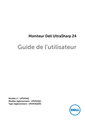 Dell UP2414Qt Guide De L'utilisateur