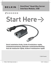 Belkin OmniView F1DW101AeaAU Guide D'installation Rapide