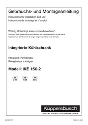 Kuppersbusch IKE 150-2 Instructions De Montage Et D'emploi