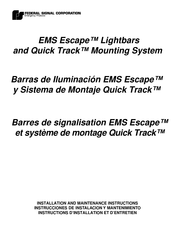 Federal Signal Corporation EMS Escape Instructions D'installation Et D'entretien