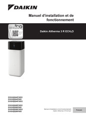 Daikin Altherma 3 R ECH2O EHSX04P30D2 Manuel D'installation Et De Fonctionnement