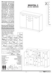 FMD Furniture BRISTOL 3 4020-003 Instructions De Montage