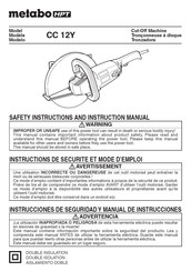 Metabo HPT CC 12Y Instructions De Sécurité Et Mode D'emploi