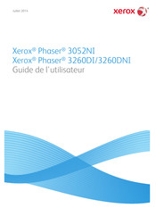 Xerox Phaser 3260DNI Guide De L'utilisateur
