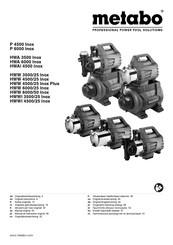 Metabo HWA 6000 Inox Notice Originale