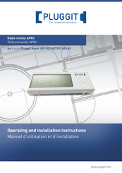 Pluggit ARPRC Manuel D'utilisation Et D'installation