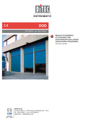 DITEC Entrematic DOD14PS Manuel D'installation