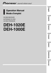 Pioneer DEH-1000E Mode D'emploi