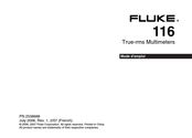 Fluke 116 Mode D'emploi