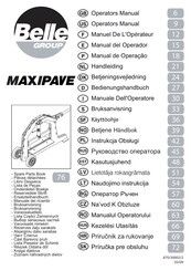 Belle Group MAXIPAVE Manuel De L'opérateur