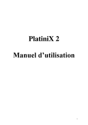 QDI PlatiniX 2 Manuel D'utilisation